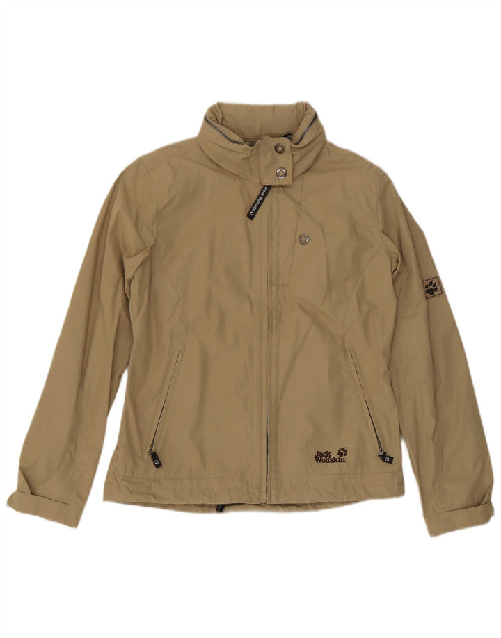 Jack Wolfskin Chaqueta Bomber con Capucha para Mujer UK 46 Grande Caqui