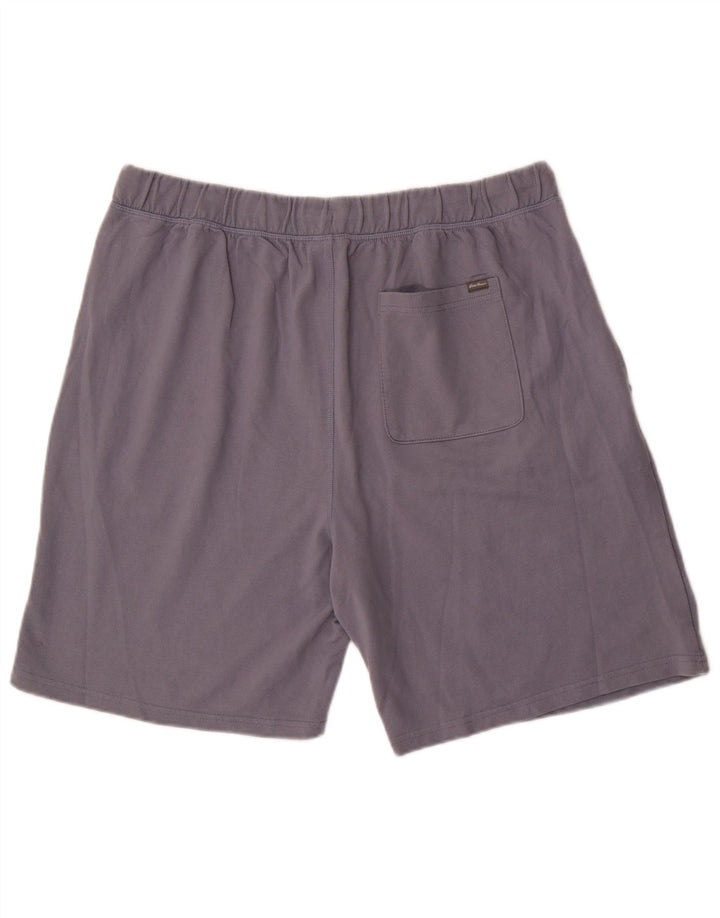 Eddie Bauer Pantalones cortos deportivos para hombre XL Gris Algodón