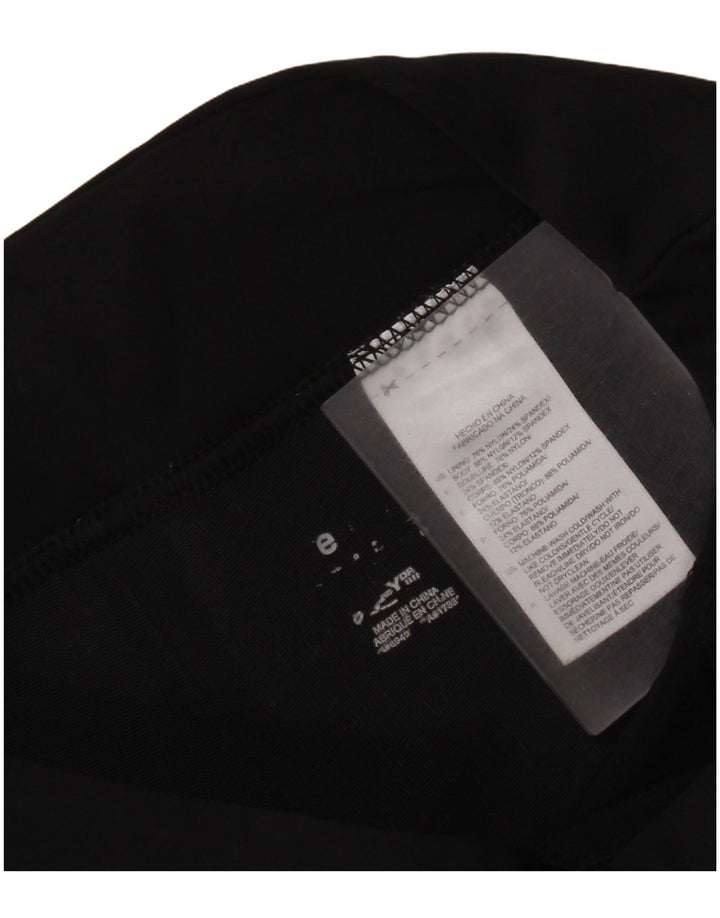 Pantalón Capri Reebok Mujer W28 L19 Nylon Negro