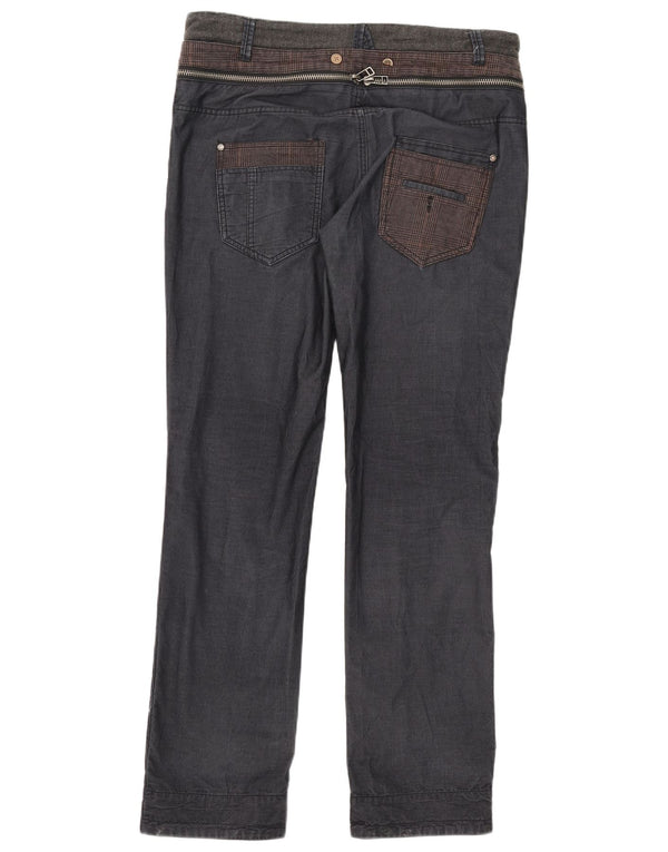 Desigual Mens Slim Jeans W36 L34 Blue Pinstripe Cotton