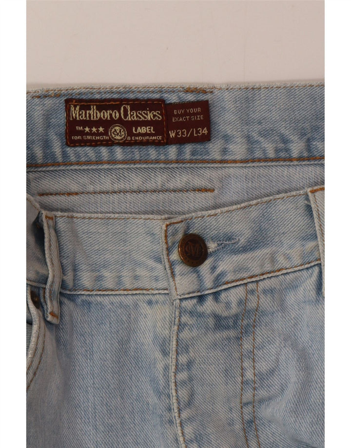 Marlboro Classics Vaqueros rectos para hombre W33 L34 Algodón azul