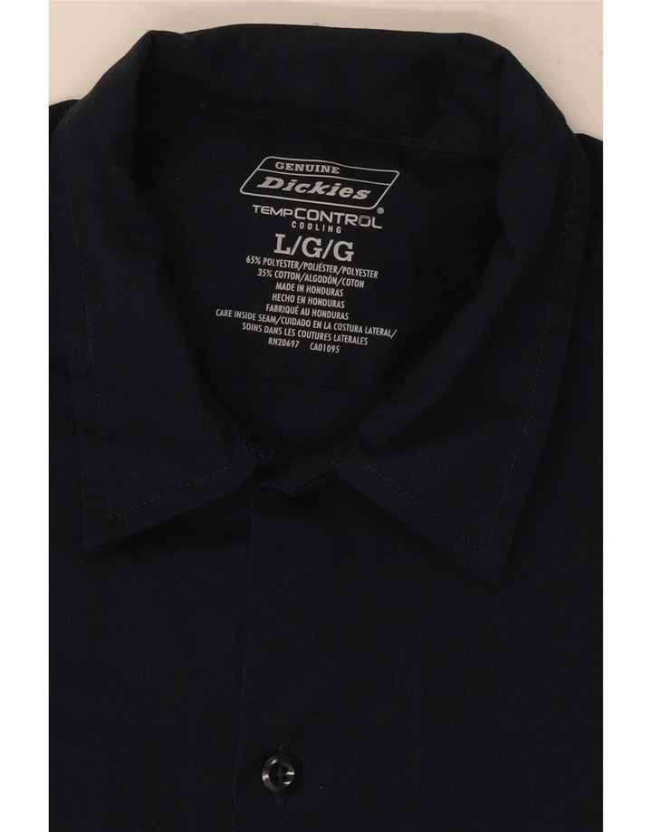 Camisa Dickies Hombre Manga Corta Grande Poliéster Azul Marino