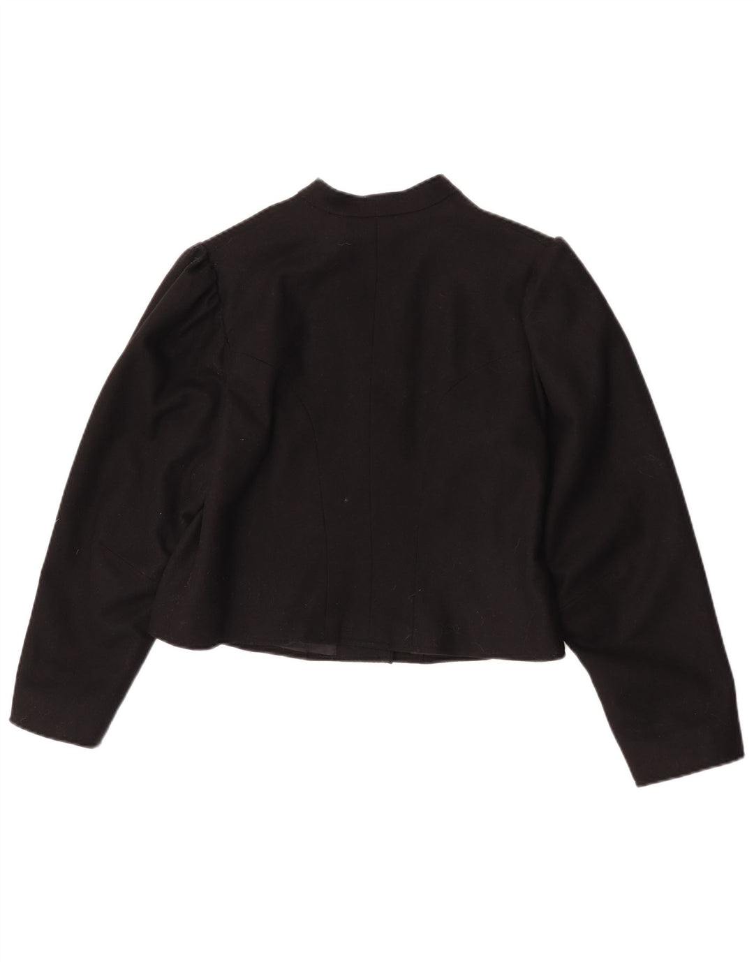 Vintage Mujer Bolero Chaqueta Reino Unido 14 Medio Negro