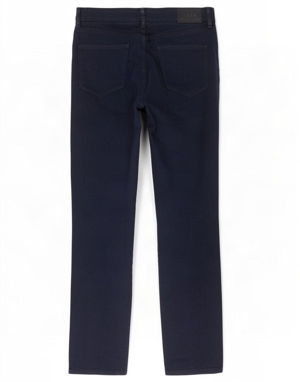 Marks & Spencer Pantalones casuales rectos para hombre W34 L33 Algodón azul marino