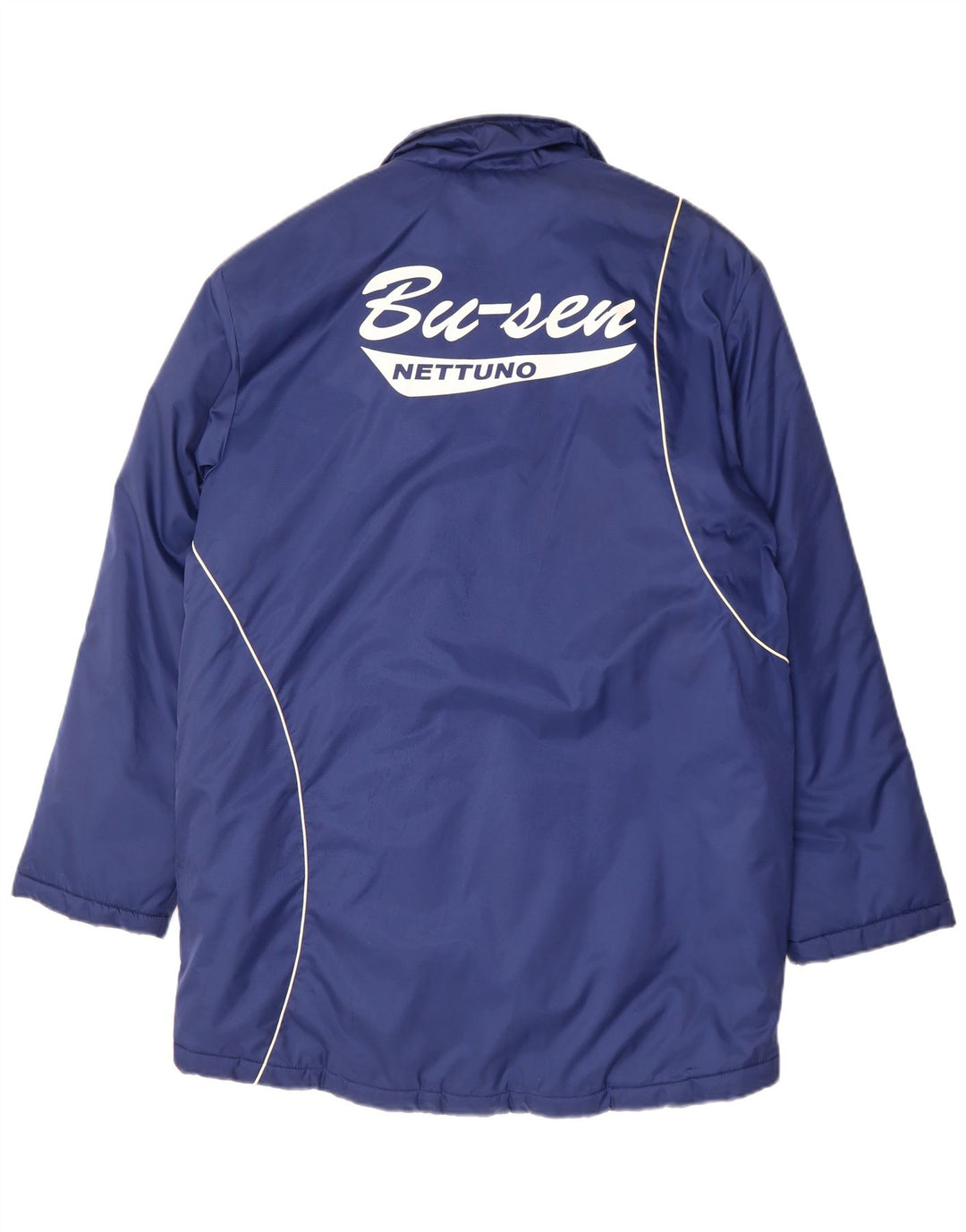 Adidas Chaqueta cortavientos gráfica para hombre Reino Unido 38/40 Poliéster azul medio