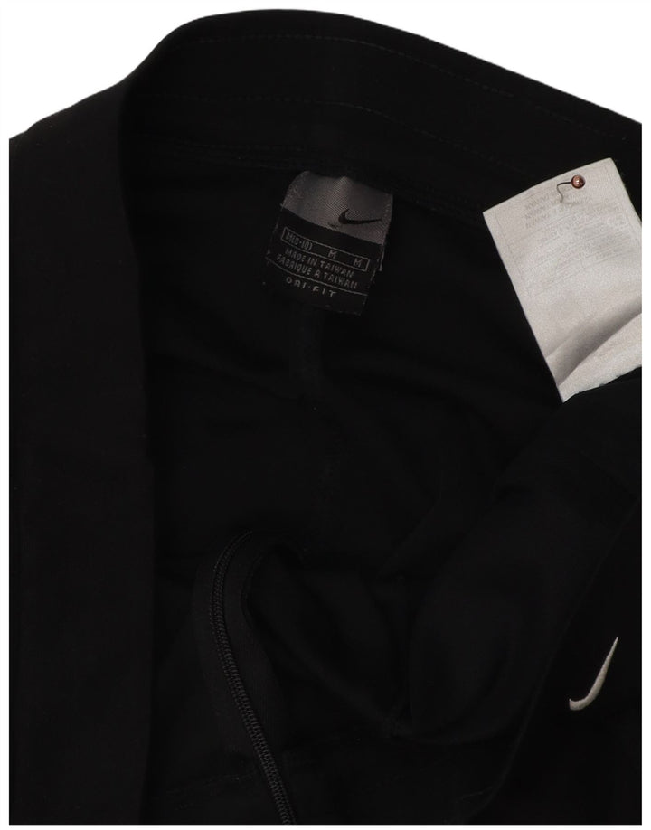 NIKE Pantalones de chándal Dri Fit para mujer US 8/10 Mediano Negro Poliéster