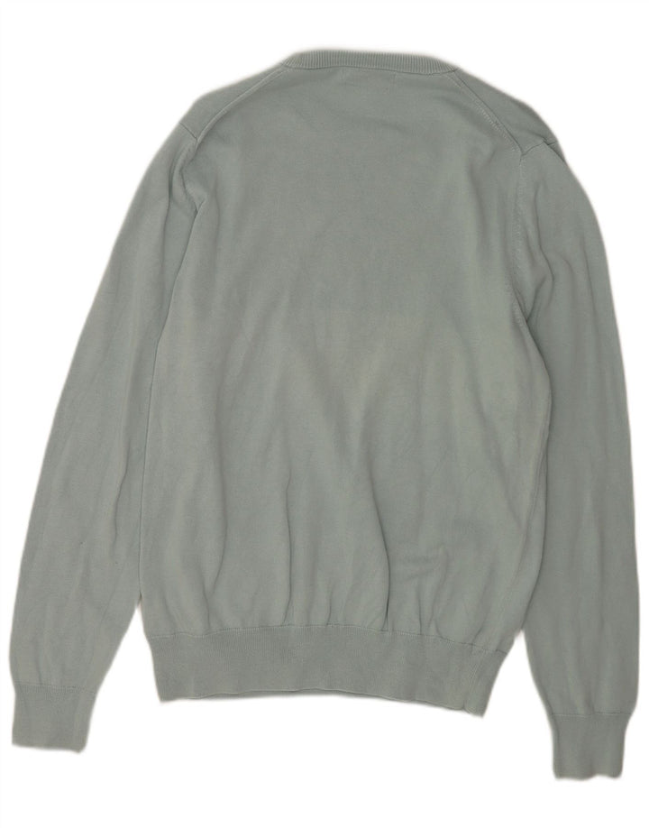 Marks & Spencer Jersey de cuello redondo para hombre de algodón azul medio