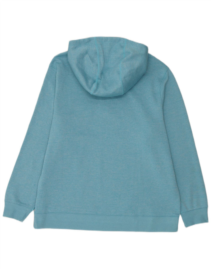 Nike Jersey con capucha y cuello con cremallera para hombre XL Poliéster azul
