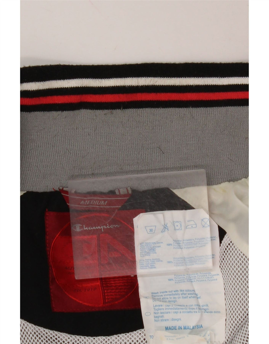 CHAMPION Chaqueta de chándal para hombre Poliéster gris medio