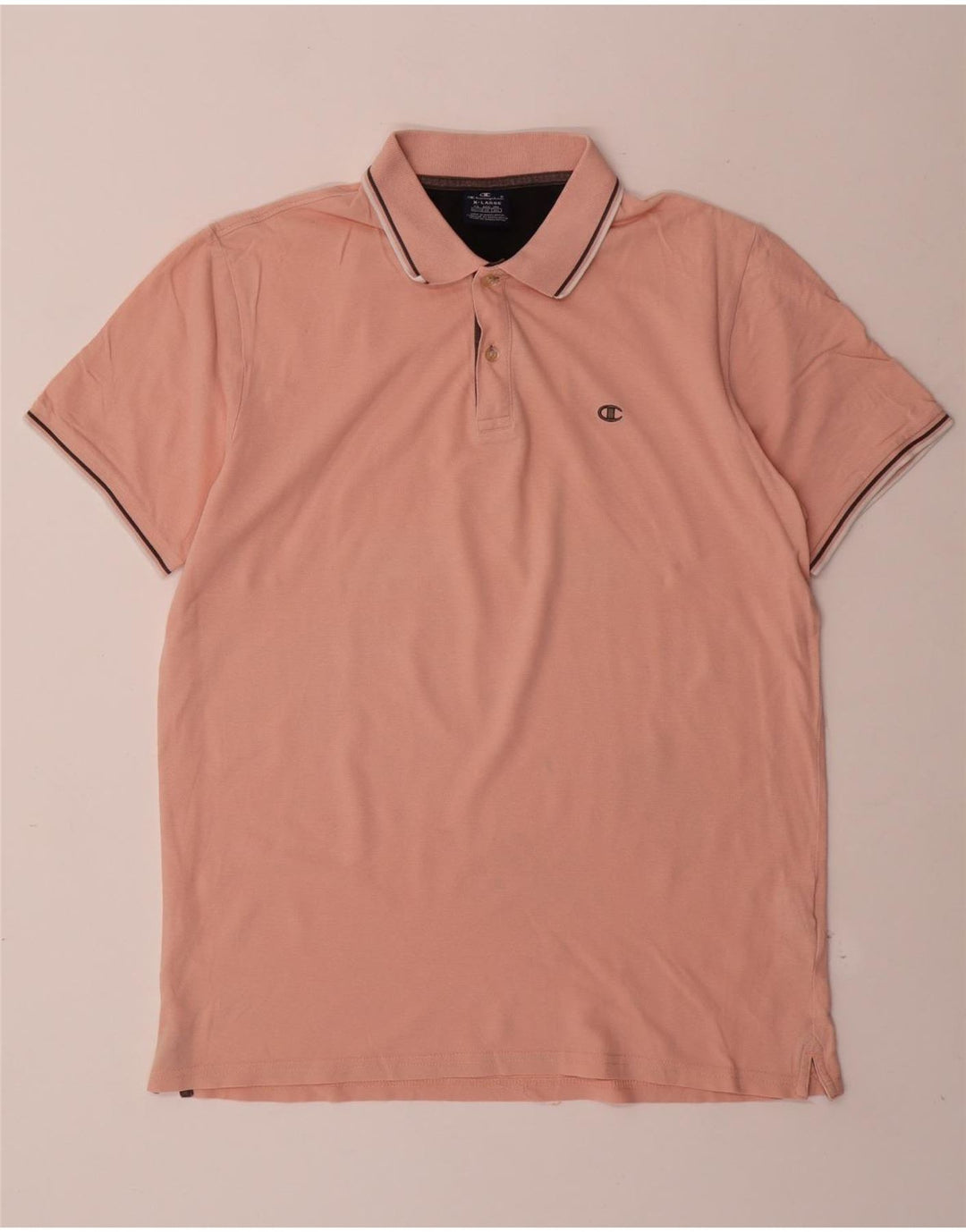 CHAMPION Polo Hombre XL Algodón Rosa