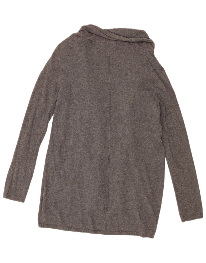 Zara Mujer Cárdigan Abierto Suéter UK 44 Grande Gris