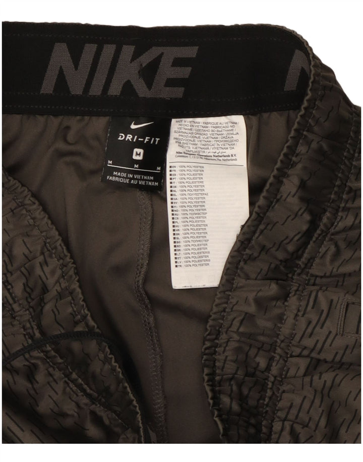 Pantalones cortos deportivos Nike para hombre gris medio poliéster geométrico