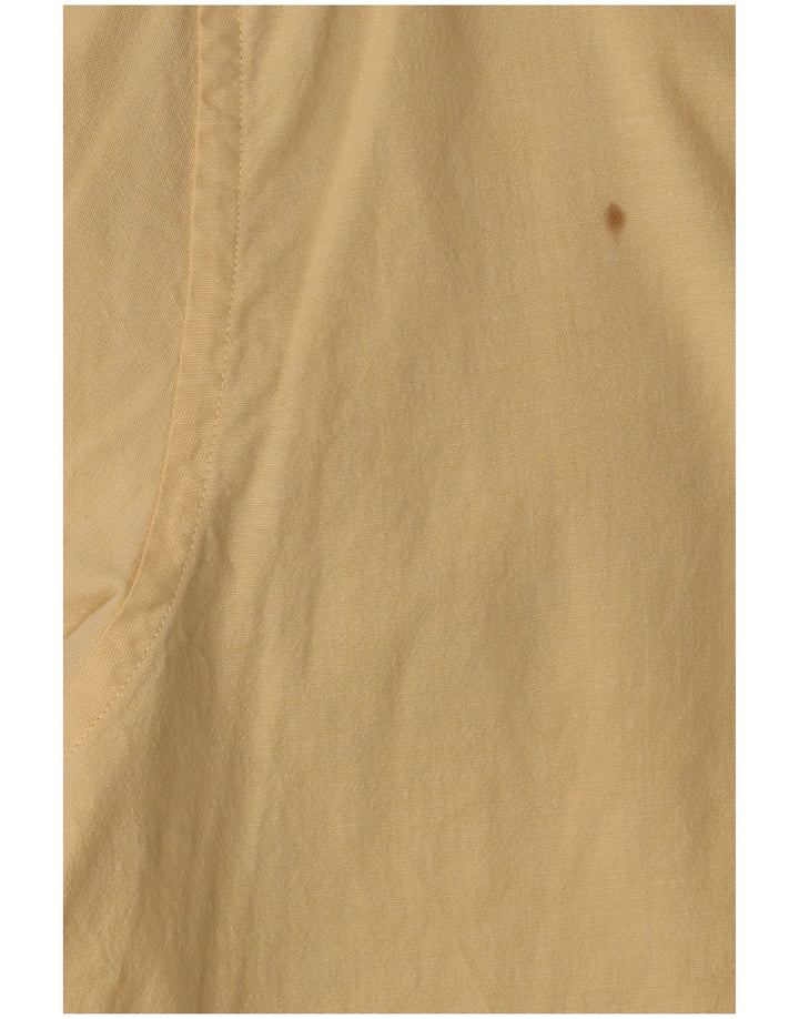 Eddie Bauer Camisa De Manga Corta Para Hombre Algodón Amarillo Medio