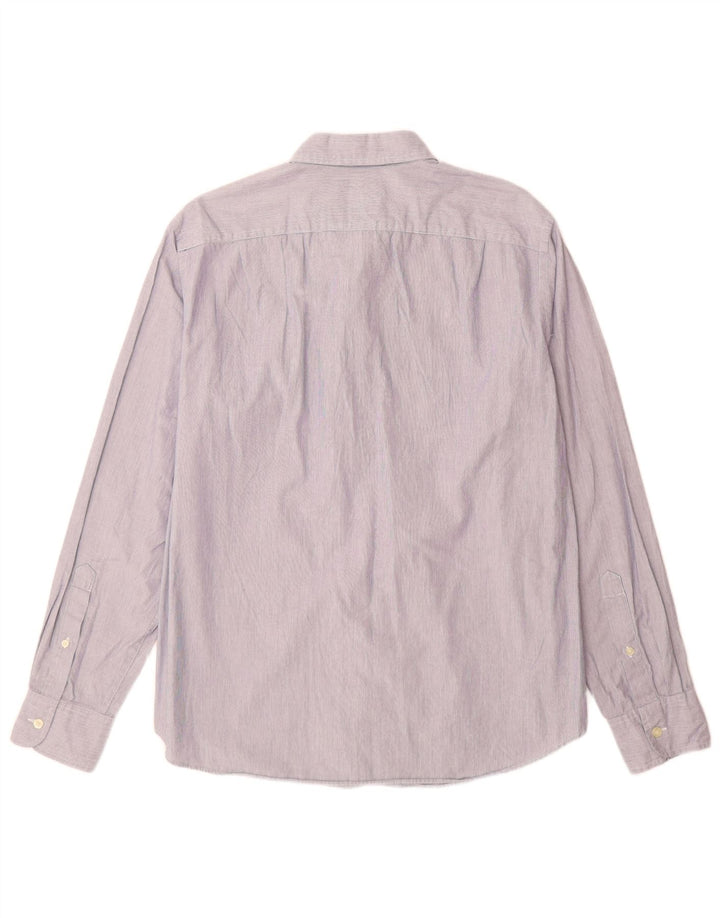 J. Crew Camisa de corte entallado para hombre de algodón a rayas azul medio
