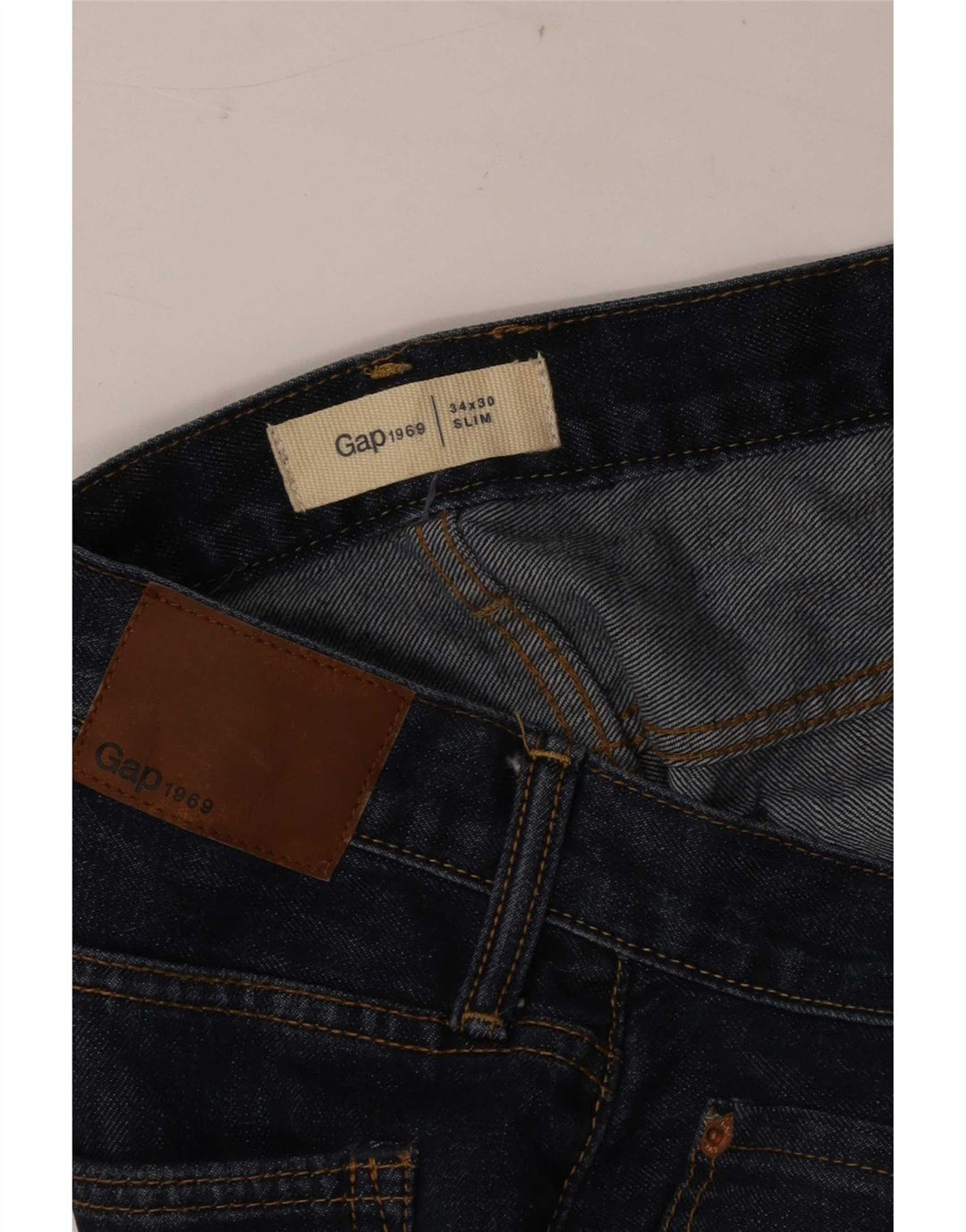 Vaqueros ajustados para hombre Gap W34 L30 Algodón azul