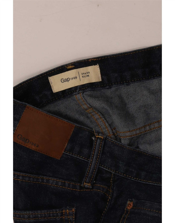 Vaqueros ajustados para hombre Gap W34 L30 Algodón azul