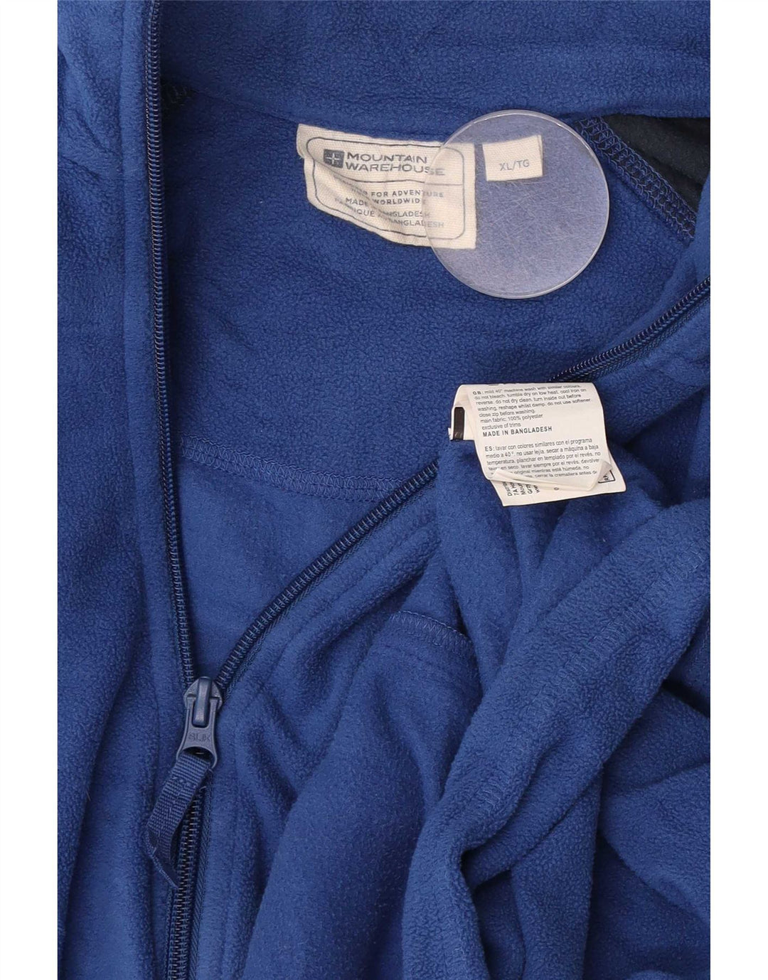 Mountain Warehouse Chaqueta polar para hombre ES 42 XL Poliéster con bloques de color azul
