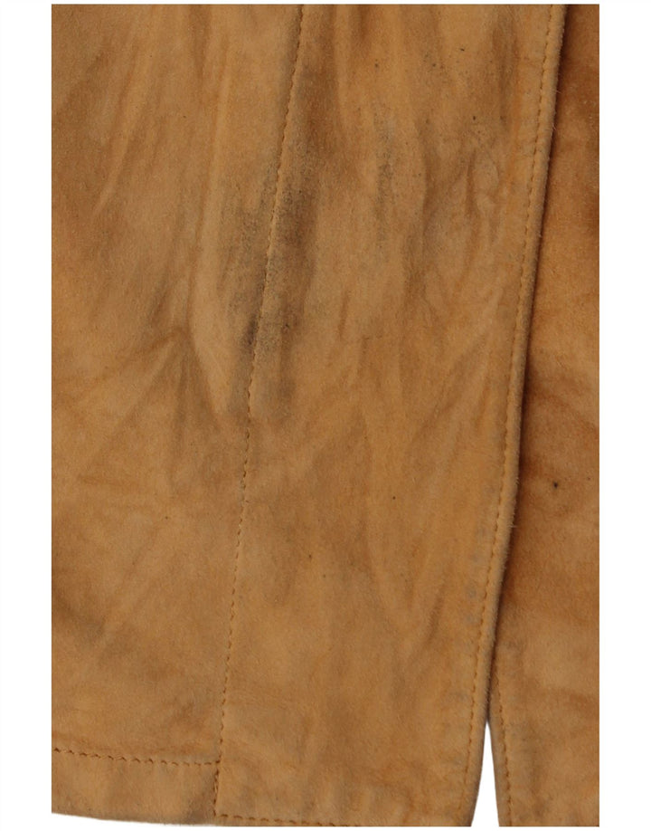 GIMO'S Chaqueta de gamuza para mujer UK 12 Medium Beige