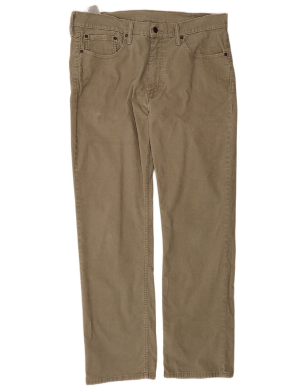 Levi's Pantalón recto de pana 514 para hombre W36 L32 Algodón caqui