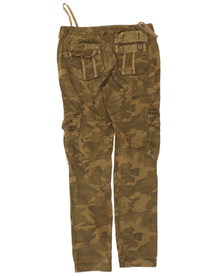 Superdry Pantalones Cargo Rectos Para Hombre Medium W34 L33 Camuflaje Caqui