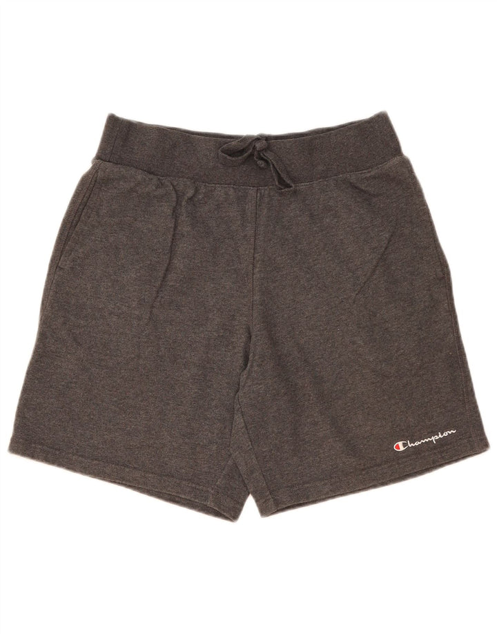 Champion Pantalones cortos deportivos para hombre de algodón gris medio
