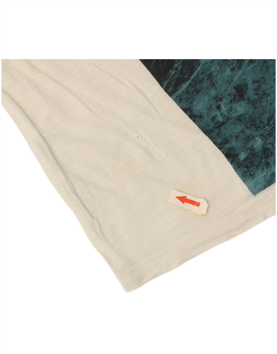 CALVIN KLEIN JEANS Camiseta gráfica extragrande para mujer UK 6 XS Blanco