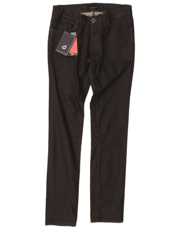 Zara Jeans ajustados de cintura baja para hombre EU 31 Medium W31 L31 Algodón negro