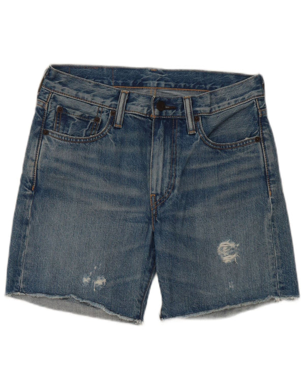Levi's Mujer 505 Shorts De Mezclilla W27 Small Azul Algodón