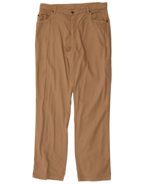 Lacoste Pantalón Casual Recto para Hombre Talla 50 XL W34 L34 Algodón Beige