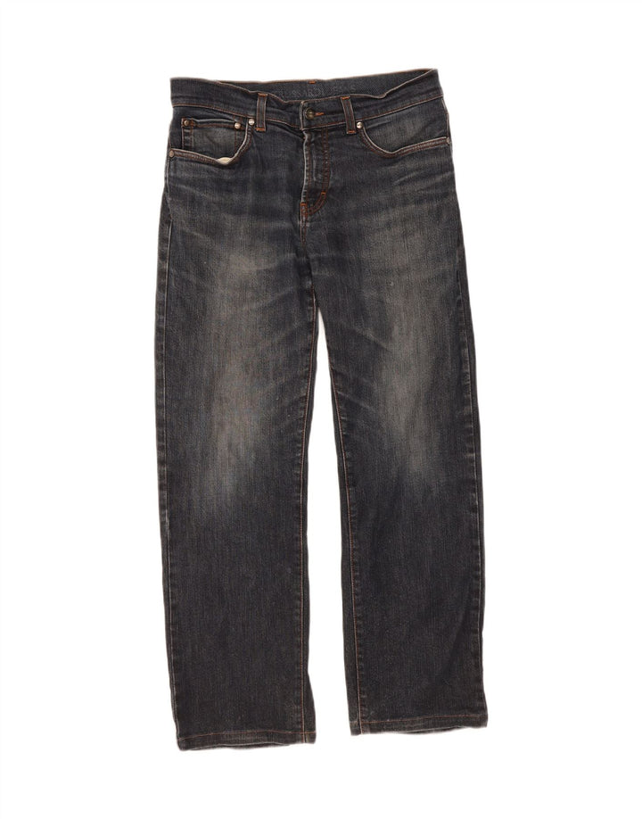 TRUSSARDI Mens Straight Jeans W31 L27 Blue Cotton