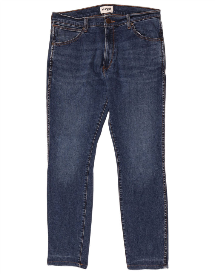Vaqueros Wrangler Hombre Larston Slim W33 L32 Algodón Azul