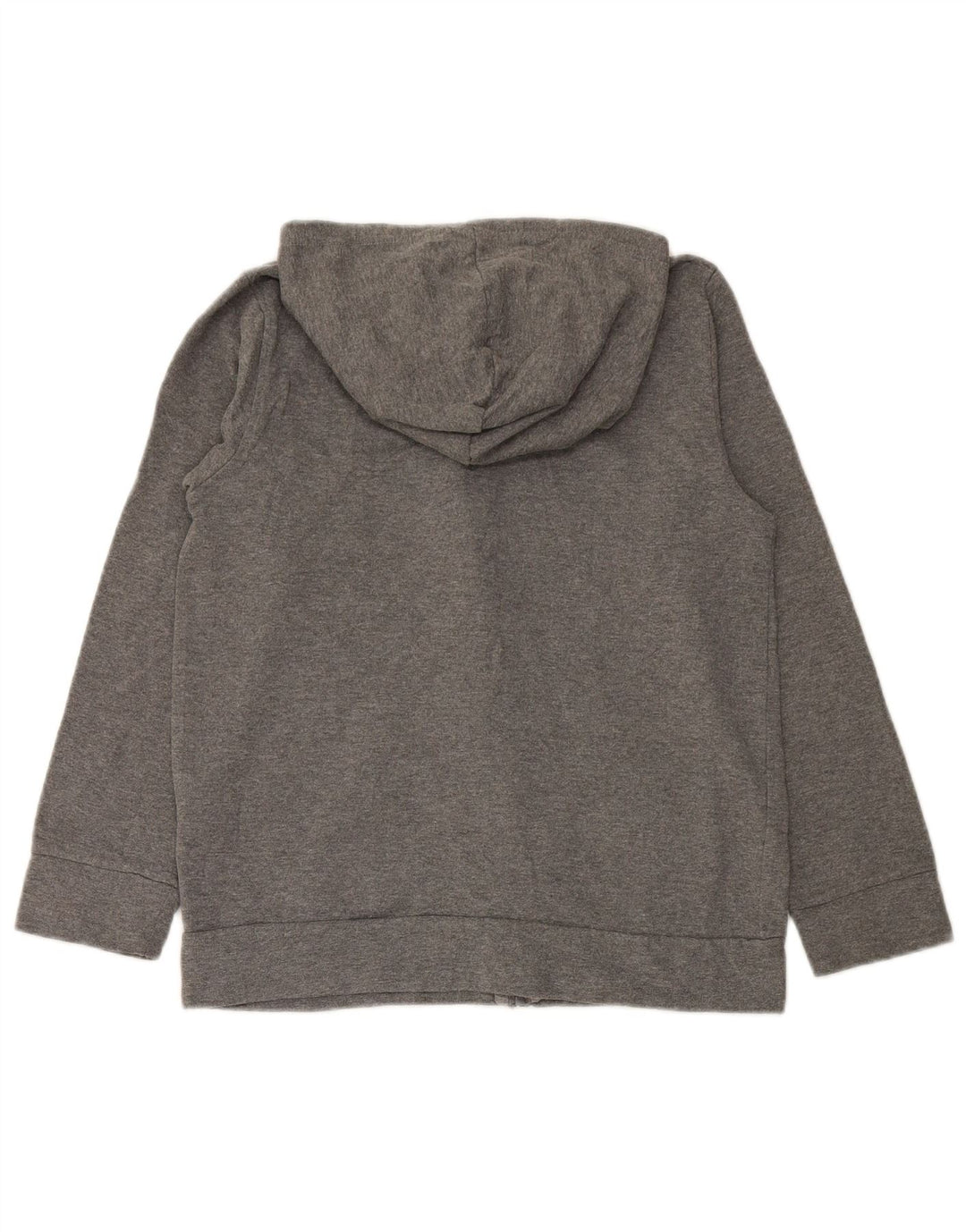 PUMA Suéter con capucha y cremallera gráfica para niños 12-13 años Grande Gris Algodón