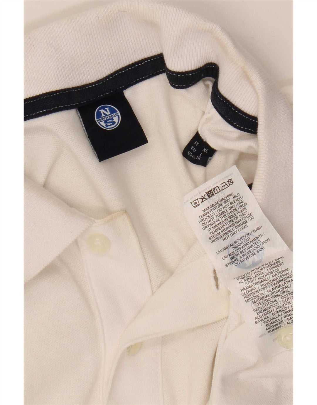 Polo North Sails Hombre Grande Algodón Blanco