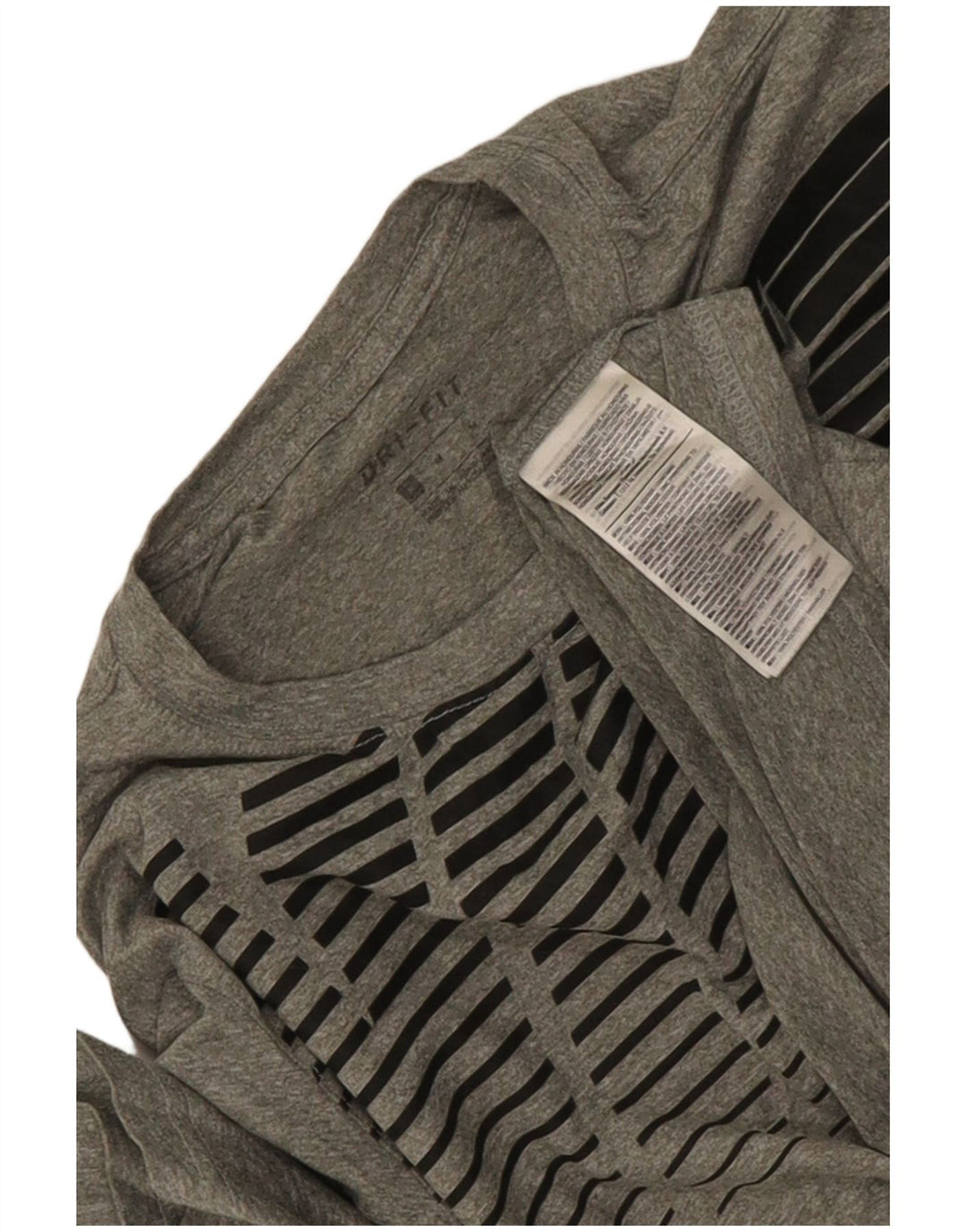 Camiseta Nike Dri Fit Graphic para hombre Top poliéster moteado gris medio