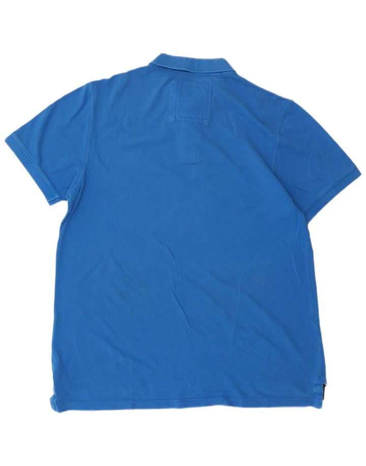 CREW CLOTHING Polo para hombre XL Algodón azul