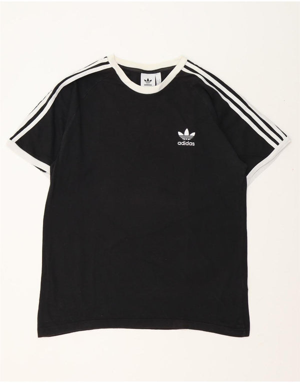 ADIDAS Camiseta Hombre Top Grande Algodón Negro