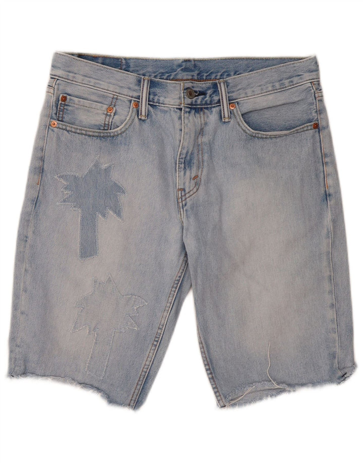 Levi's Mens 511 Graphic Denim Shorts W33 Algodón azul medio