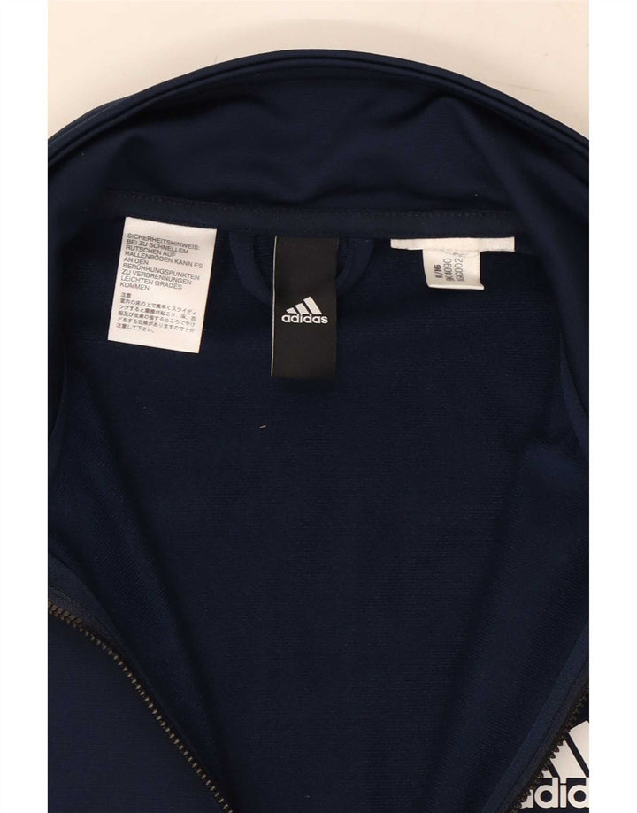 Adidas Hombre Chándal Top Chaqueta Pequeña Azul Marino Colorblock