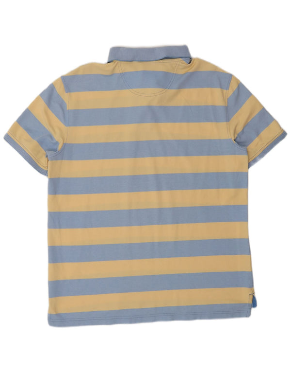 Polo Izod Hombre Grande Azul Algodón
