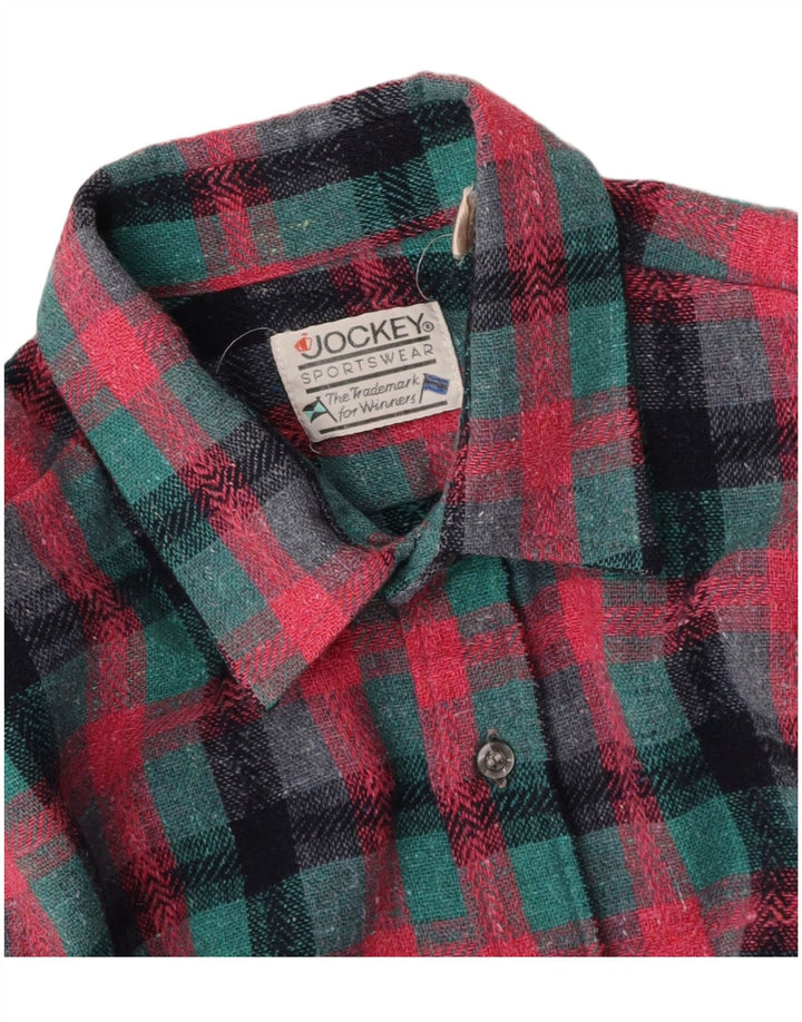 JOCKEY Camisa Sobrecamisa Hombre Cuadros Rosa Mediano