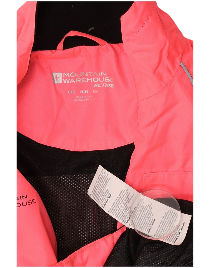 Chaqueta impermeable para mujer Mountain Warehouse UK 6 XS Poliéster color block rosa