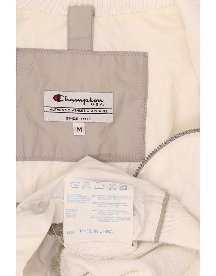 Champion Chaqueta de chándal para mujer UK 40 Mediana Poliamida blanca