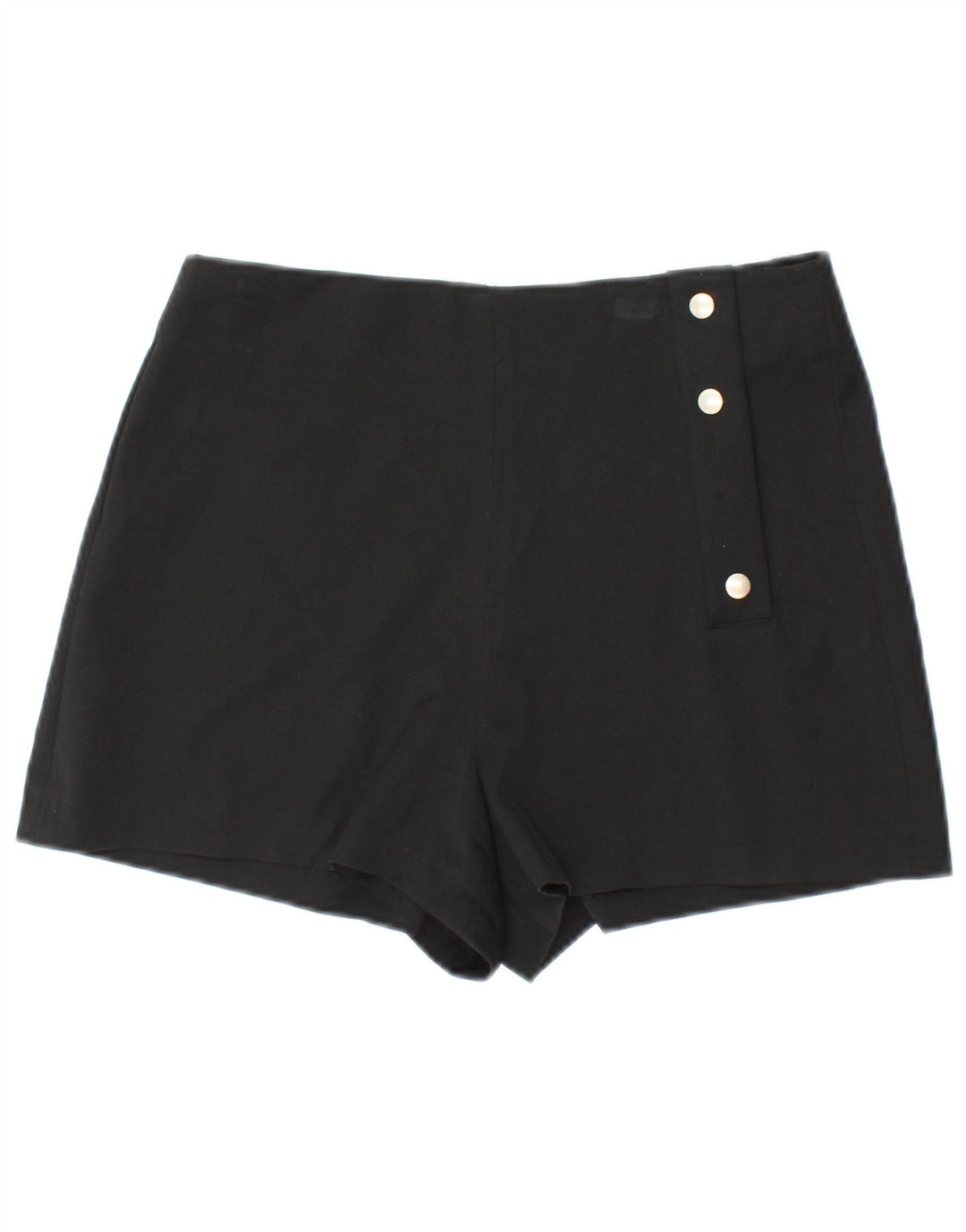 ZARA Womens Casual Shorts Medium W28  Black Polyester