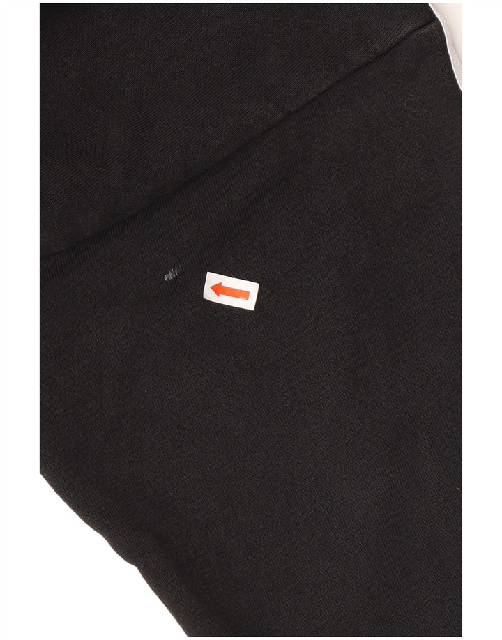 ADIDAS Jersey con capucha corta extragrande para mujer Reino Unido 8 Pequeño Algodón negro