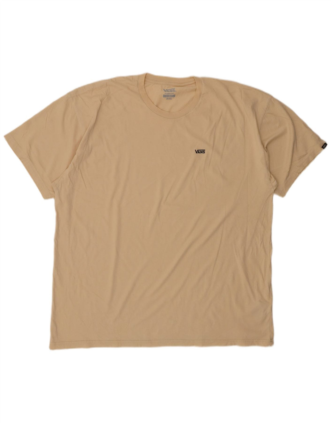 VANS Camiseta de corte clásico para hombre Top 2XL Algodón beige