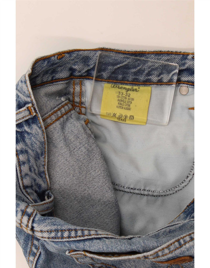 Wrangler Vaqueros rectos Texas para hombre W33 L32 Algodón azul