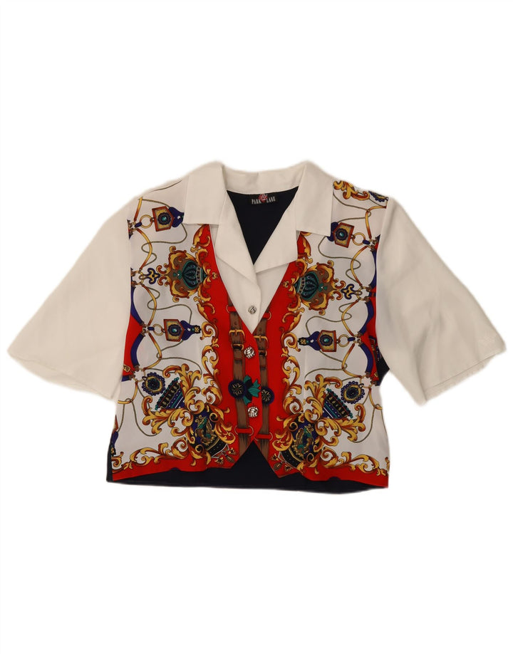 PARK LANE Blusa corta para mujer EU 38 Mediana Paisley multicolor