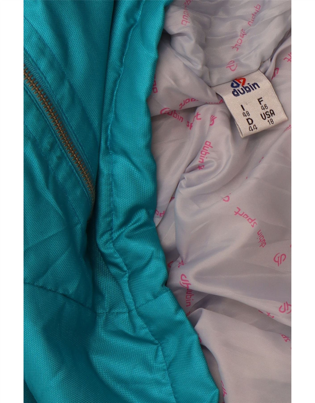 DUBIN Chaqueta de esquí extragrande para mujer EU 44 XL Azul Colorblock Sports