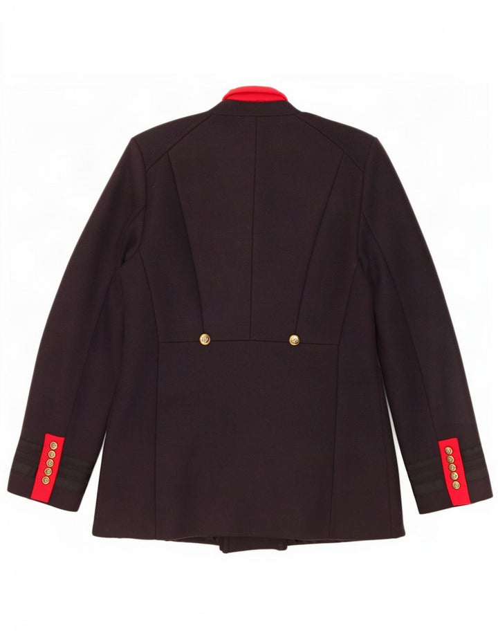 Zara Mujer Chaquetón UK 40 Grande Poliéster Azul Marino
