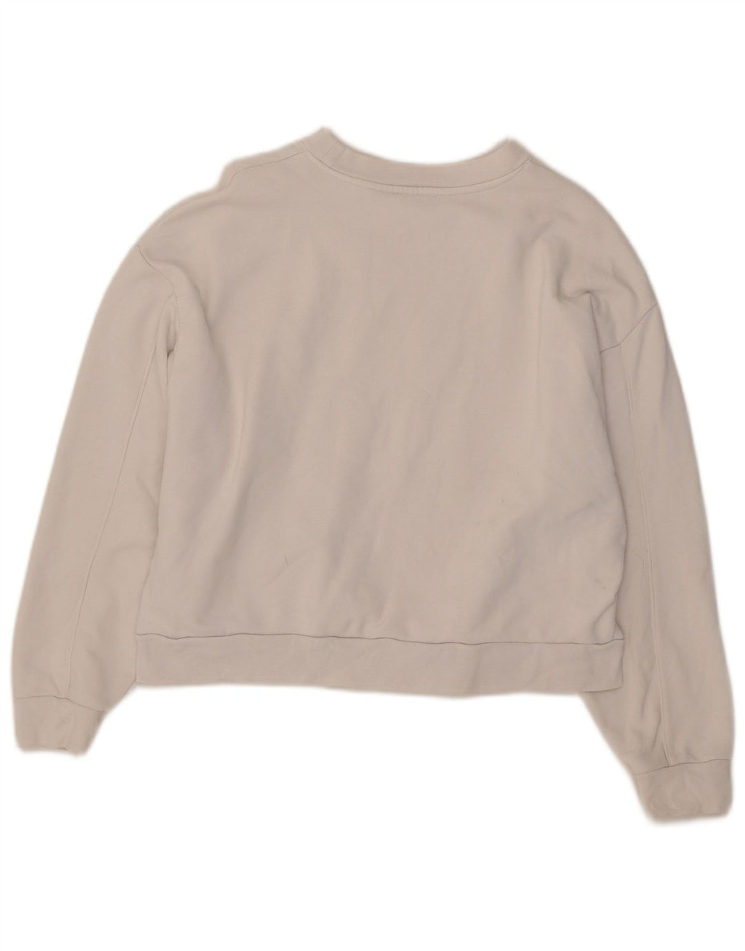 Levi's Sudadera extragrande con gráfico corto para mujer, talla 10, color blanco